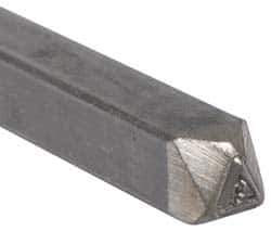 Made in USA - 3/16 Inch Character Size, 43 within a Triangle, Code Stamp - Steel - USA Tool & Supply