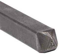 Made in USA - 3/16 Inch Character Size, 51 within a Triangle, Code Stamp - Steel - USA Tool & Supply