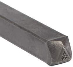 Made in USA - 3/16 Inch Character Size, 53 within a Triangle, Code Stamp - Steel - USA Tool & Supply