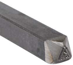 Made in USA - 3/16 Inch Character Size, 54 within a Triangle, Code Stamp - Steel - USA Tool & Supply