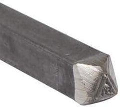 Made in USA - 3/16 Inch Character Size, 61 within a Triangle, Code Stamp - Steel - USA Tool & Supply