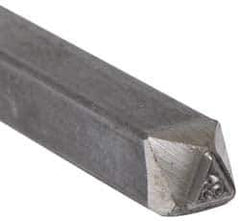 Made in USA - 3/16 Inch Character Size, 63 within a Triangle, Code Stamp - Steel - USA Tool & Supply