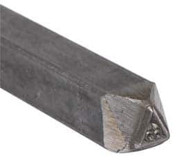 Made in USA - 3/16 Inch Character Size, 65 within a Triangle, Code Stamp - Steel - USA Tool & Supply