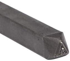 Made in USA - 3/16 Inch Character Size, 69 within a Triangle, Code Stamp - Steel - USA Tool & Supply