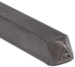 Made in USA - 3/16 Inch Character Size, 70 within a Triangle, Code Stamp - Steel - USA Tool & Supply