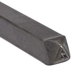 Made in USA - 3/16 Inch Character Size, 71 within a Triangle, Code Stamp - Steel - USA Tool & Supply