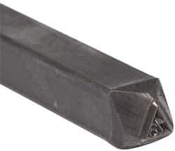 Made in USA - 3/16 Inch Character Size, 73 within a Triangle, Code Stamp - Steel - USA Tool & Supply