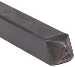 Made in USA - 3/16 Inch Character Size, 78 within a Triangle, Code Stamp - Steel - USA Tool & Supply