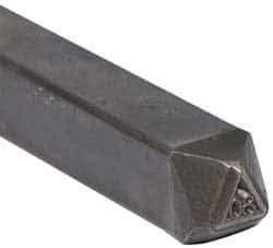 Made in USA - 3/16 Inch Character Size, 80 within a Triangle, Code Stamp - Steel - USA Tool & Supply