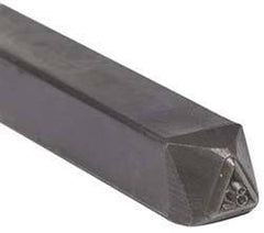 Made in USA - 3/16 Inch Character Size, 82 within a Triangle, Code Stamp - Steel - USA Tool & Supply