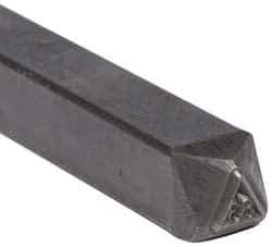 Made in USA - 3/16 Inch Character Size, 83 within a Triangle, Code Stamp - Steel - USA Tool & Supply