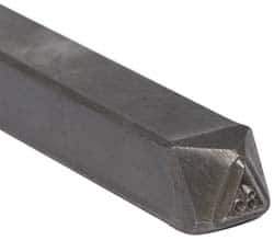 Made in USA - 3/16 Inch Character Size, 85 within a Triangle, Code Stamp - Steel - USA Tool & Supply