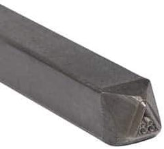 Made in USA - 3/16 Inch Character Size, 88 within a Triangle, Code Stamp - Steel - USA Tool & Supply