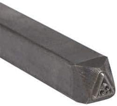 Made in USA - 3/16 Inch Character Size, 95 within a Triangle, Code Stamp - Steel - USA Tool & Supply