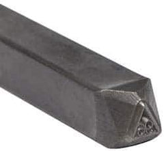 Made in USA - 3/16 Inch Character Size, 96 within a Triangle, Code Stamp - Steel - USA Tool & Supply