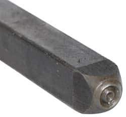 Made in USA - 3/16 Inch Character Size, O within a Circle, Code Stamp - Steel - USA Tool & Supply