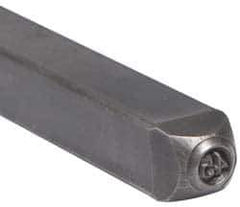 Made in USA - 3/16 Inch Character Size, 45 within a Circle, Code Stamp - Steel - USA Tool & Supply