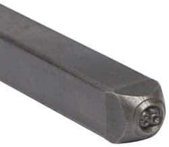 Made in USA - 3/16 Inch Character Size, 58 within a Circle, Code Stamp - Steel - USA Tool & Supply