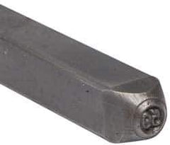 Made in USA - 3/16 Inch Character Size, 59 within a Circle, Code Stamp - Steel - USA Tool & Supply