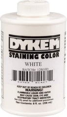 Dykem - 8 Ounce White Staining Color - Brush in Cap Container - USA Tool & Supply