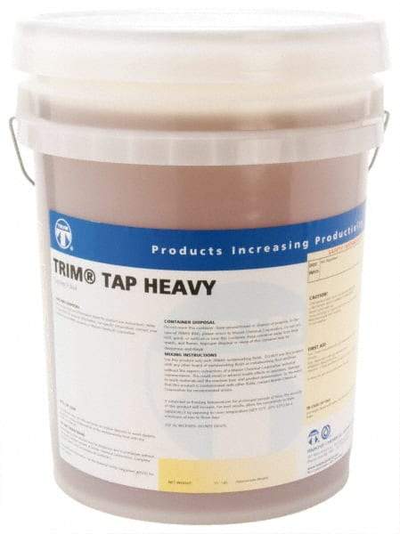 Master Fluid Solutions - Trim Tap Heavy, 5 Gal Pail Tapping Fluid - Straight Oil, For Reaming, Threading - USA Tool & Supply