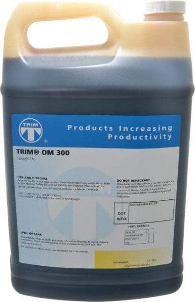 Master Fluid Solutions - Trim OM 300, 1 Gal Bottle Cutting Fluid - Straight Oil, For Grinding - USA Tool & Supply