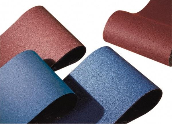 Norton - 37" Wide x 75" OAL, 180 Grit, Zirconia Alumina Abrasive Belt - Zirconia Alumina, Very Fine, Coated, X Weighted Cloth Backing, Wet/Dry, Series R823 - USA Tool & Supply