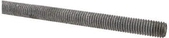 Made in USA - 1/2-13 UNC (Coarse), 6' Long, Low Carbon Steel Threaded Rod - Hot-Dipped Galvanized Finish, Right Hand Thread - USA Tool & Supply