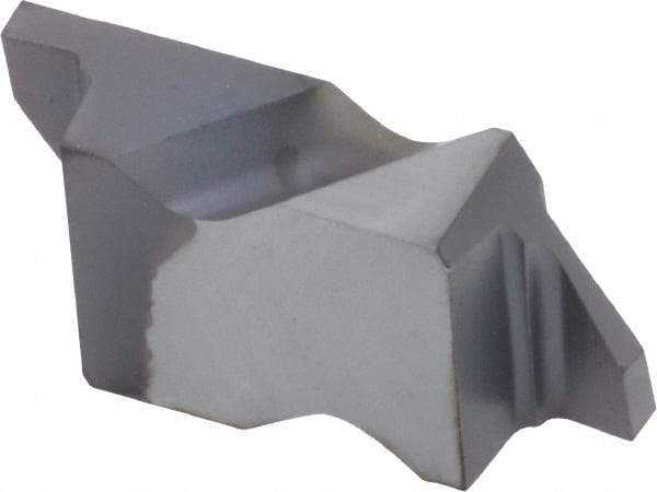 Kennametal - 2047NG Grade KC5010, 1.19mm Cutting Width Carbide Grooving Insert - 1.27mm Max Depth of Cut, Left Hand, 0.09mm Corner Radius, TiAlN Finish - USA Tool & Supply
