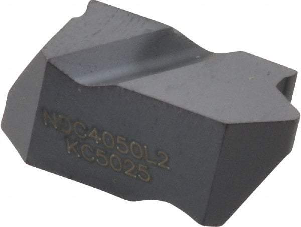 Kennametal - NDC4050 Grade KC5025, Internal/External API Rotary Shoulder Connections Threading Insert - 4 TPI Int Pitch, Left Hand Insert, TiAlN Finish, Carbide - USA Tool & Supply