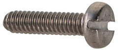 Value Collection - M2x0.40 Metric Coarse, 8mm Length Under Head Slotted Drive Machine Screw - Fillister Head, Grade 18-8 & A2 Stainless Steel, Uncoated, Without Washer - USA Tool & Supply