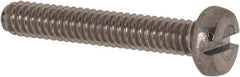 Value Collection - M2x0.40 Metric Coarse, 12mm Length Under Head Slotted Drive Machine Screw - Fillister Head, Grade 18-8 & A2 Stainless Steel, Uncoated, Without Washer - USA Tool & Supply