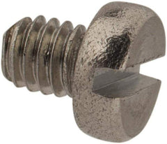 Value Collection - M2.5x0.45 Metric Coarse, 3mm Length Under Head Slotted Drive Machine Screw - Fillister Head, Grade 18-8 & A2 Stainless Steel, Uncoated, Without Washer - USA Tool & Supply