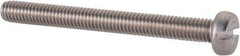 Value Collection - M3x0.50 Metric Coarse, 30mm Length Under Head Slotted Drive Machine Screw - Fillister Head, Grade 18-8 & A2 Stainless Steel, Uncoated, Without Washer - USA Tool & Supply