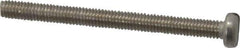 Value Collection - M3x0.50 Metric Coarse, 50mm Length Under Head Slotted Drive Machine Screw - Fillister Head, Grade 18-8 & A2 Stainless Steel, Uncoated, Without Washer - USA Tool & Supply