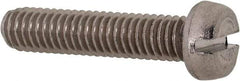 Value Collection - M3.5x0.60 Metric Coarse, 16mm Length Under Head Slotted Drive Machine Screw - Fillister Head, Grade 18-8 & A2 Stainless Steel, Uncoated, Without Washer - USA Tool & Supply