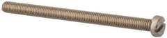 Value Collection - M5x0.80 Metric Coarse, 70mm Length Under Head Slotted Drive Machine Screw - Fillister Head, Grade 18-8 & A2 Stainless Steel, Uncoated, Without Washer - USA Tool & Supply