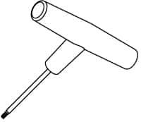 Kennametal - T7 Torx Drive, L Key for Indexable Tools - USA Tool & Supply