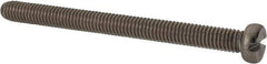 Value Collection - M6x1.00 Metric Coarse, 70mm Length Under Head Slotted Drive Machine Screw - Fillister Head, Grade 18-8 & A2 Stainless Steel, Uncoated, Without Washer - USA Tool & Supply