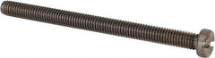 Value Collection - M6x1.00 Metric Coarse, 80mm Length Under Head Slotted Drive Machine Screw - Fillister Head, Grade 18-8 & A2 Stainless Steel, Uncoated, Without Washer - USA Tool & Supply