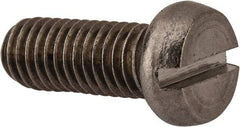 Value Collection - M8x1.25 Metric Coarse, 20mm Length Under Head Slotted Drive Machine Screw - Fillister Head, Grade 18-8 & A2 Stainless Steel, Uncoated, Without Washer - USA Tool & Supply