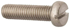 Value Collection - M8x1.25 Metric Coarse, 30mm Length Under Head Slotted Drive Machine Screw - Fillister Head, Grade 18-8 & A2 Stainless Steel, Uncoated, Without Washer - USA Tool & Supply