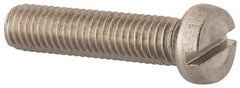 Value Collection - M8x1.25 Metric Coarse, 35mm Length Under Head Slotted Drive Machine Screw - Fillister Head, Grade 18-8 & A2 Stainless Steel, Uncoated, Without Washer - USA Tool & Supply