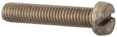 Value Collection - M8x1.25 Metric Coarse, 40mm Length Under Head Slotted Drive Machine Screw - Fillister Head, Grade 18-8 & A2 Stainless Steel, Uncoated, Without Washer - USA Tool & Supply