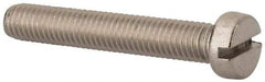 Value Collection - M8x1.25 Metric Coarse, 50mm Length Under Head Slotted Drive Machine Screw - Fillister Head, Grade 18-8 & A2 Stainless Steel, Uncoated, Without Washer - USA Tool & Supply