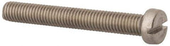 Value Collection - M8x1.25 Metric Coarse, 60mm Length Under Head Slotted Drive Machine Screw - Fillister Head, Grade 18-8 & A2 Stainless Steel, Uncoated, Without Washer - USA Tool & Supply