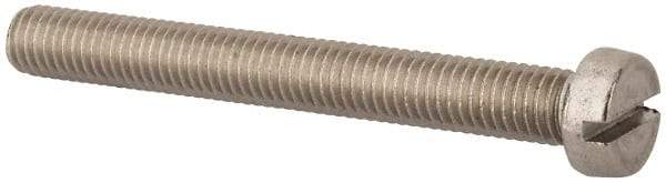 Value Collection - M8x1.25 Metric Coarse, 70mm Length Under Head Slotted Drive Machine Screw - Fillister Head, Grade 18-8 & A2 Stainless Steel, Uncoated, Without Washer - USA Tool & Supply