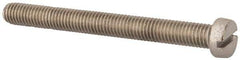 Value Collection - M8x1.25 Metric Coarse, 80mm Length Under Head Slotted Drive Machine Screw - Fillister Head, Grade 18-8 & A2 Stainless Steel, Uncoated, Without Washer - USA Tool & Supply