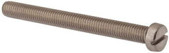 Value Collection - M10x1.50 Metric Coarse, 100mm Length Under Head Slotted Drive Machine Screw - Fillister Head, Grade 18-8 & A2 Stainless Steel, Uncoated, Without Washer - USA Tool & Supply