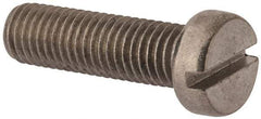 Value Collection - M10x1.50 Metric Coarse, 35mm Length Under Head Slotted Drive Machine Screw - Fillister Head, Grade 18-8 & A2 Stainless Steel, Uncoated, Without Washer - USA Tool & Supply